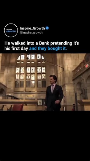 Motivation। Business। Success on Instagram: "He walked into a Bank pretending it's his first day and they bought it. He didn’t hack the system; he walked straight through it. 🏦 In White Collar, Neal Caffrey enters a bank on his “first day of work,” confidently asks for his welcome packet, and gets it without a second question. No alarms. No credentials checked. Just trust. Once inside, the truth comes out: the mission was never the paperwork — it was the people. Unsecured access points. Badges 