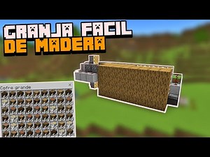 GRANJA DE MADERA Fácil Para Minecraft Bedrock 1.20, 1.19 (PE/XBOX/PS4/Switch/W10) Daby
