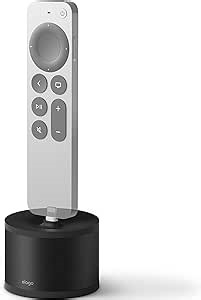 elago D Stand Charging Station Compatible with Apple Devices - Charging Dock Compatible with Apple TV Remote, Compatible with iPhone and More, Premium Aluminum, Cable Required (Black)
