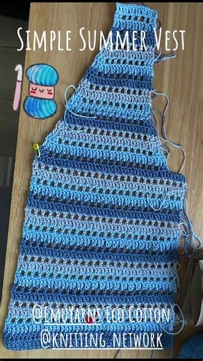 Simple Summer Vest: Crochet with Eco Cotton