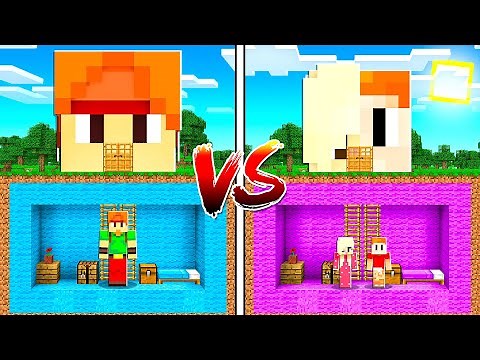 BASE SECRÈTE DE SOUKA VS BASE SECRÈTE DE BILLY ET EVA MINECRAFT !