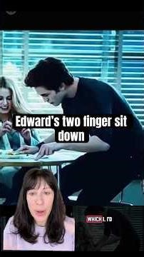Two finger sit down! #edwardcullen #robertpattinson #booktube #twilightsaga #twilight #shorts