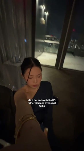 Idk if I’m antisocial but I’d rather sit alone over small talks