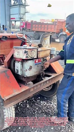 Motor per Hand starten: Wie ein Arbeiter einen Dieselmotor mit reiner Muskelkraft zum Leben erweckt