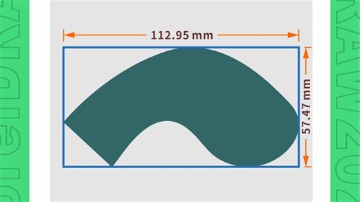 CDR异形对象正确量尺寸