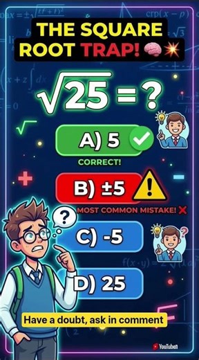 The Square Root TRAP! 🤯 99% Make This Mistake!