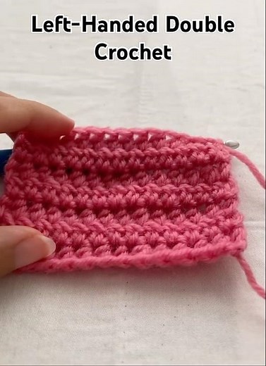 Easy Left-Handed Half Double Crochet #crochet #crochettutorial #crochetforbeginners