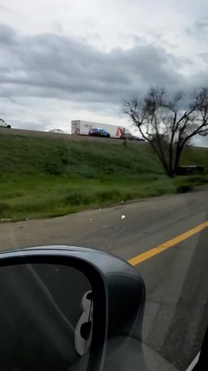 76K views · 111 reactions | Car rolled off the freeway on I-5 in #Lathrop today causing a traffic backup. The cause was unclear and paramedics were on the scene to attend to the injured passengers. | 209 Times | Facebook
