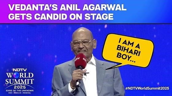NDTV World Summit | From Poetry To Singing, Vedanta's Anil Agarwal Gets Candid At NDTV World Summit