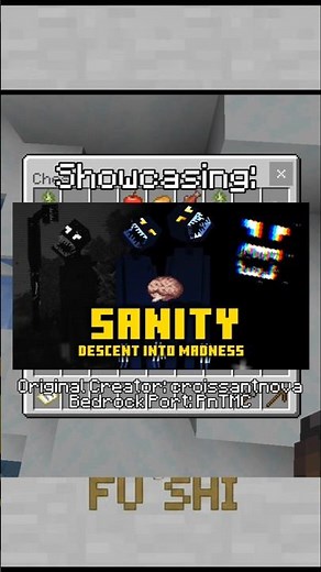 Minecraft but you’re LOSING YOUR MIND... 🧠😱 (Sanity Mod) #minecraft #gorillatag