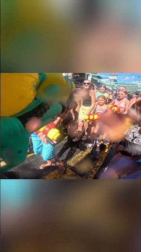 Epic Water Gun Fight Caught On Camera! #shorts