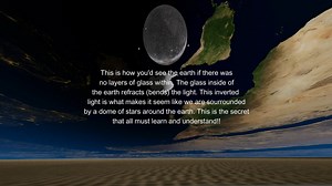 TRUEMODELOFTHEWORLD Concave Earth on Instagram: "First attempt at demonstrating the bending of light illusion inside of the earth. This is for those wondering how you are observing the stars completely envelop you, when the concave earth model has it as a smaller sphere in the middle of the earth."