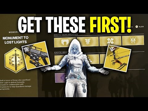 TOP 10 BEST EXOTICS To Buy For Solo Players | Destiny 2 Monument To Lost Light Guide Season 23