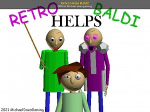 Retro Helps Baldi! Mod for Baldi's Basics | Baldi Mods