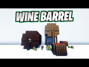Minecraft: Medieval Wine Barrel Tutorial