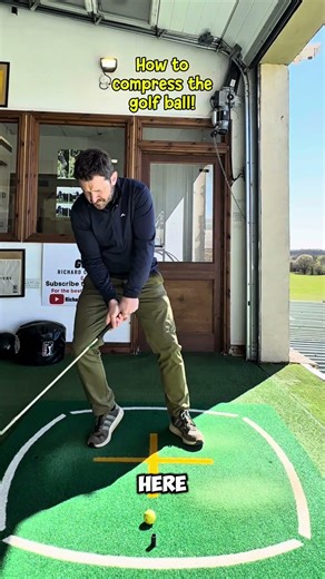 This is how you compress the golf ball!
