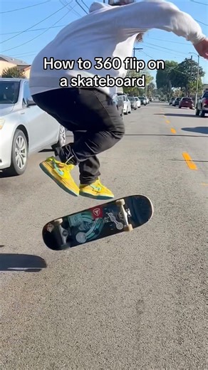 How to do a 360 flip on a skateboard 🛹 … #skateboarding #skate #treflip #skater #skateboard