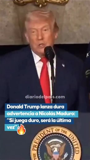 Alfredo De La Cruz on Instagram: "El presidente de Estados Unidos, Donald Trump (@potus), advirtió este martes a Nicolás Maduro que no tolerará provocaciones, al afirmar que “si Maduro quiere jugar rudo, será la última vez que lo haga”. La declaración eleva la tensión entre Washington y Caracas, en medio de un escenario marcado por sanciones, presiones diplomáticas y movimientos militares en el Caribe. Trump no ofreció detalles sobre posibles acciones, pero dejó claro que su postura frente al ré