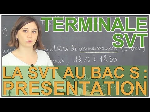 L'épreuve de SVT au bac S : présentation générale - SVT - Terminale - Les Bons Profs