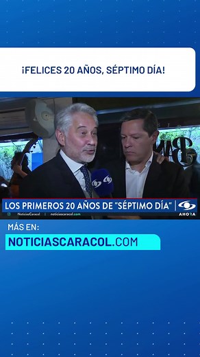 20 años de investigaciones, denuncias y conmovedoras historias cumple hoy Séptimo Día, espacio periodístico del Canal Caracol. Su director, Manuel Teodoro, y su equipo recibieron el reconocimiento de colegas y amigos. Más en noticiascaracol.com #NoticiasCaracol #SéptimoDía #CanalCaracol #Investigación