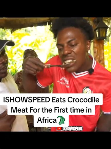 ISHOWSPEED Tries Crocodile Meat for the First Time
