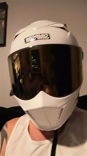 At home on a Saturday night and you set up your @cardosystems your new packtalk pro and both link music and talking and just start vibing like we always do 😂😂😂 Here are some of the features it has !…………………………………………………………………………. Crash Detection – Alerts your emergency contacts in the case of a crash. Auto On/ Off – Lift the helmet to turn on, automatically turns off after 60 seconds after it’s put down. This makes Packtalk Pro the first end-to-end hands-free communication device on the market!