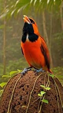 Brilliant Red Brazilian Tanager Sings in 30 Rainforest Adventures! 🐦🔴 #BrazilianTanager