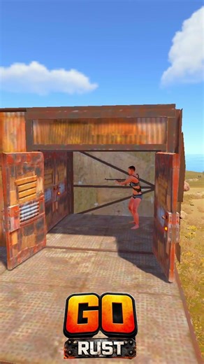 A USEFUL FEATURE WITH DOORS IN RUST
