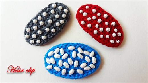 Hair Clip | Crochet Clips Tutorial | Hair Clip Crochet Patterns | DIY