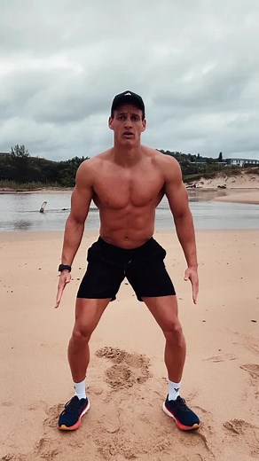 Beginner Hiit Leg Workout🔥 5 Reps 5 Sets #leghiit #hiit #beach #beachworkout #legworkout #bodyweightlegworkout