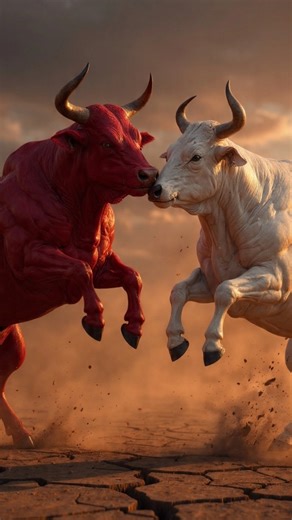 Angry Cow VS Red Bull - Epic Showdown! 💪🐄 #ai #cow #redbull #cowfighting #fighting #viralstory