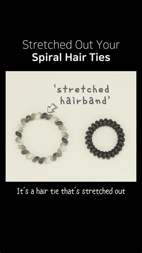 How to fix your spiral or coiled hair tie | ShareHows