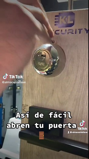 Cómo abrir una puerta con seguro giratorio | Chapa Yale