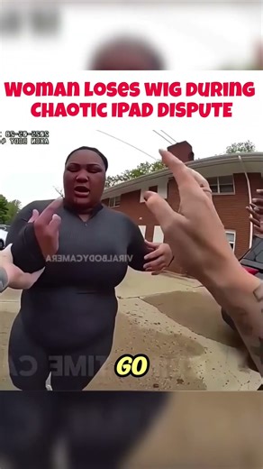 Woman loses Wig during the Chaotic Ipad Dispute!