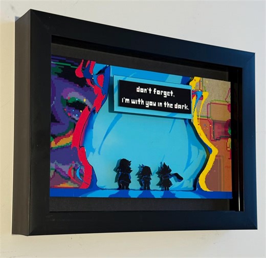 Deltarune Don’t Forget I’m With You in the Dark 3D Framed Art Shadow Box - Etsy