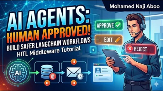 Langchain Tutorial $6: Build a Human-in-the-Loop AI Agent with LangChain FastAPI | Mohamed Naji Aboo