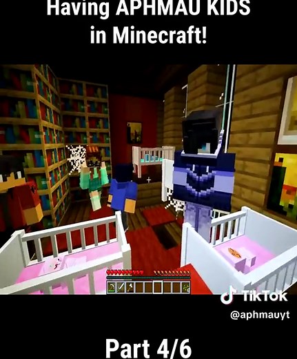 Having APHMAU KIDS in Minecraft! - Part 4-6