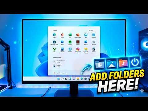 How to Choose Folders on Start Menu (Next to Power Button) – Windows Guide