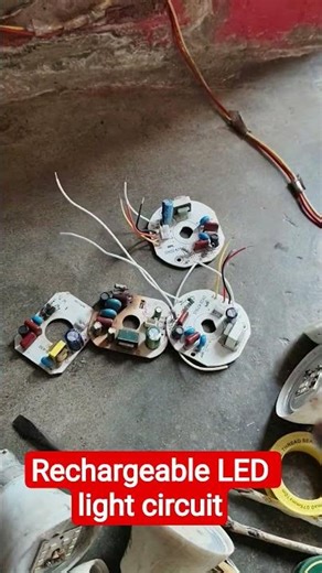 rechargeable LED light circuit
