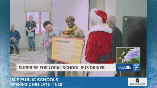 A special surprise for a hero bus driver