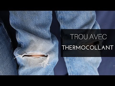 👖Comment réparer un TROU dans un pantalon avec du THERMOCOLLANT?
