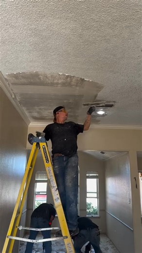 How to scrape popcorn off the ceilings (Not my video) | AJ's Drywall & Finishing, LLC.