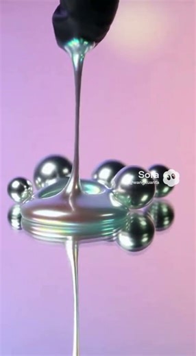Mind-Blowing Metallic Magic! Watch Nanoparticles Sculpt into Mesmerizing Liquid Art - Is Thi #Shorts