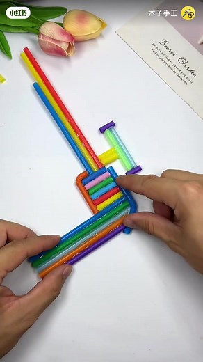 DIY Toy Pistol From Straws: Fun Craft for Kids