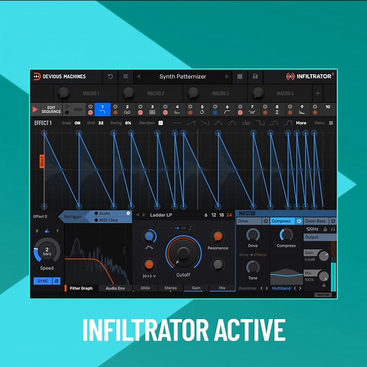 SUMMER SALE: 25% OFF INFILTRATOR 2! The ultimate multi-effect from Devious Machines. Jaw-dropping effects, expressive control. Infiltrator could be your new secret weapon. Visit our store and purchase today! | Devious Machines