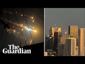 SpaceX Starship explodes and send debris across the night sky