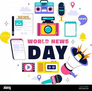 Promoting newspaper Stock Vector Images - Alamy