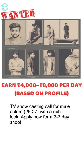 Casting Call: Male Actor Wanted for Dramatic TV Role
