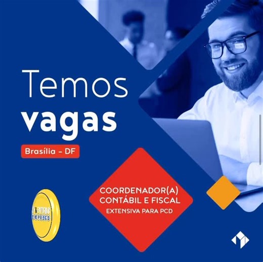 Emprego no DF e Entorno on Instagram: "Oportunidade: Coordenador(a) Contábil e Fiscal - DF 📢 Se você compartilha nosso propósito de transformar o mundo por meio de oportunidades de trabalho e crescimento, venha fazer parte do Grupo Interativa! 🌟 Somos uma empresa sólida em serviços de terceirização, presentes em todo o Brasil com mais de 10 mil colaboradores. Junte-se a nós e ajude a construir um futuro melhor! 🤝💼 📍 Local: Núcleo Bandeirante/DF; 🎁 Benefícios: VA de R$ 44,30/dia + VT + Conv