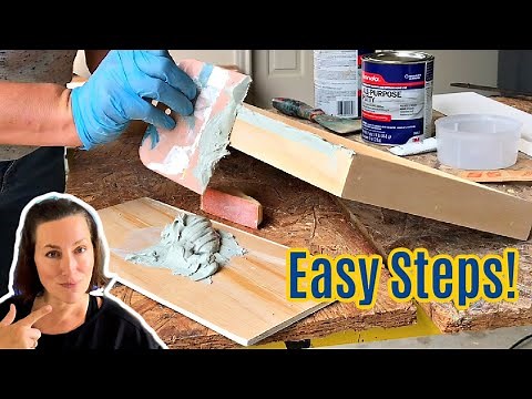 Easy Steps to Fix Damaged Wood with Bondo All Purpose Putty! (Furniture, Décor, and More)